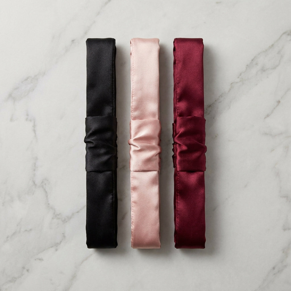 Heatless curling rod in black, pink, and wine red colors
